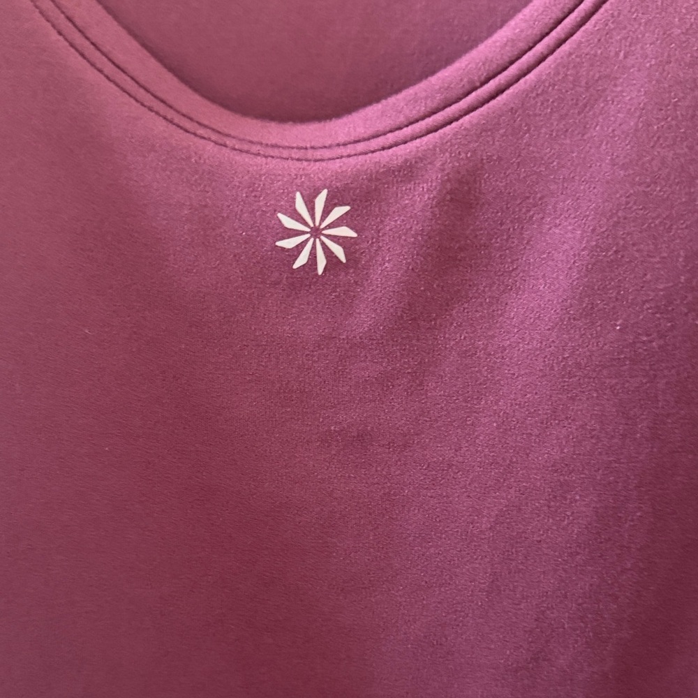 Athleta Burgundy Long Sleeve Chit Chat Dress - Picture 4 of 7